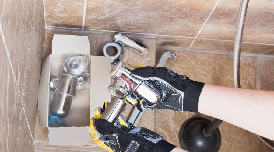 Professional gutter cleaning in French Village, MO